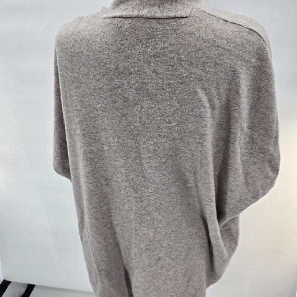 Lauren Ralph Lauren Gray Cashmere Wool Blend Sleeveless Open Shrug Small - Picture 2 of 11